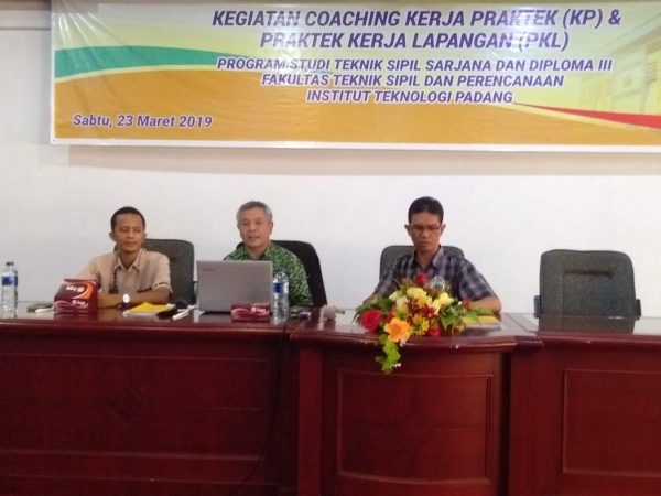 Kegiatan Coaching Praktek Lapangan Semester Genap 2018/2019 Jurusan Teknik Sipil S1